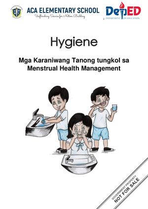 Module 18 Hygiene Mga Karaniwang Tanong Tungkol Sa Menstrual Health Management