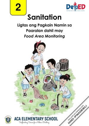 35 Sanitation Ligtas Ang Pagkain Namin Sa Paaralan Dahil May Food Area Monitoring V2