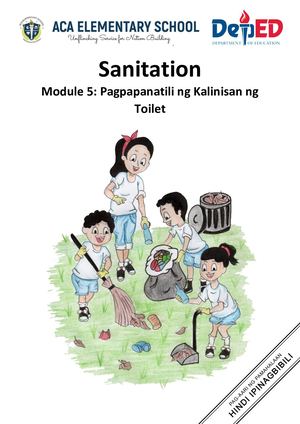 Pagpapanatili Sa Kalinisan Ng Toilet