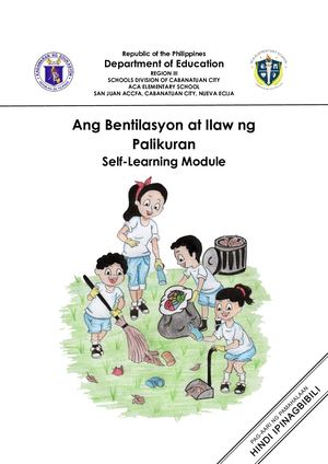 WINS Module - Ang Bentilasyon At Ilaw Ng Palikuran