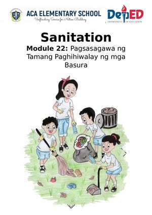 Pagsasagawa Ng Tamang Paghihiwalay Ng Mga Basura Jocita Garcia