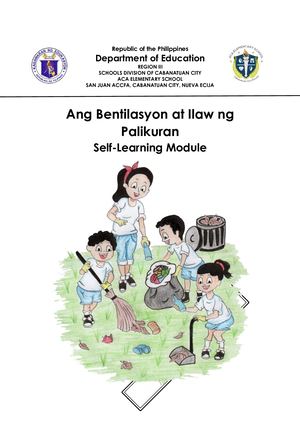 WINS Module - Ang Bentilasyon At Ilaw Ng Palikuran