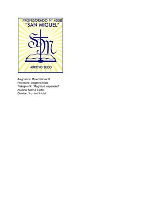 Matemáticas "magnitud: capacidad"