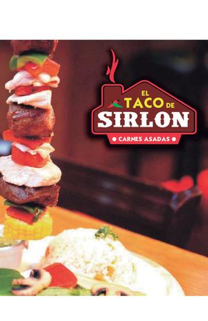 Menú El Taco Del Sirlon MVA