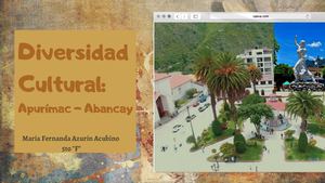 Diversidad Cultural - Abancay