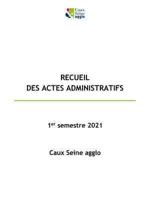 2021 - 1° Semestre - Délibérations Du Conseil