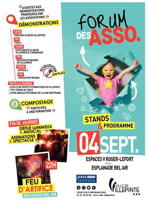Programme du Forum des associations 2021