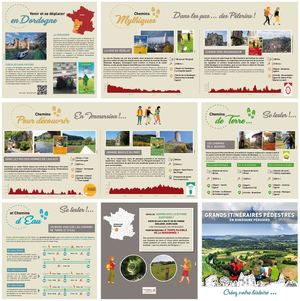 carte des grands itinéraires pédestres