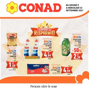 Volantino Conad Sardegna Nord Ovest 9 Settembre 22 Settembre