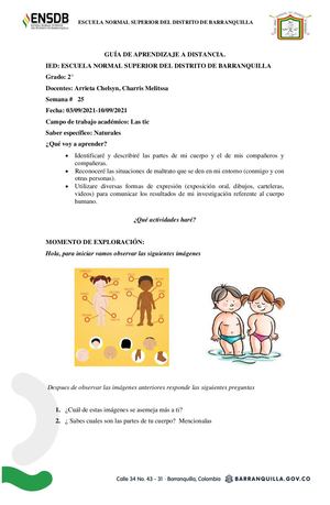 Guia Didactica Mi Cuerpo