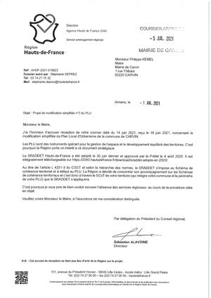 Avis des personnes publiques