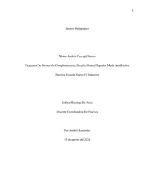 Ensayo Pedagoguico El teatro