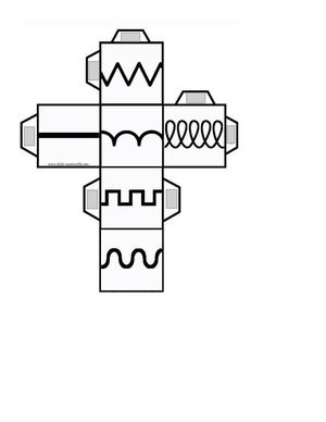 Llavero,dado De Trazos