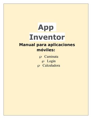Manual De Aplicaciones App Inventor. fer