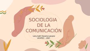 Revista Sociologia De La Comunicación