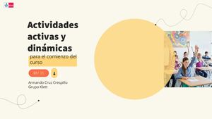 Actividades activas y dinámicas para el comienzo del curso escolar