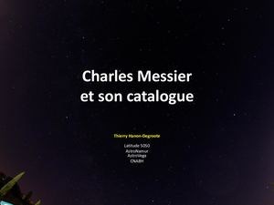 Messier et son son Catalogue V4