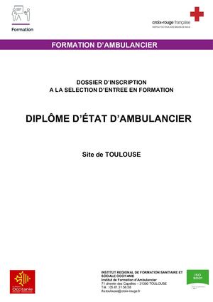 Dossier D'inscription Dea Janvier 2022