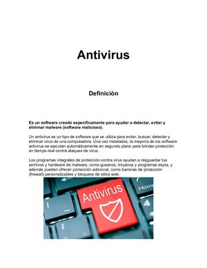 Informacion De Los Antivirus