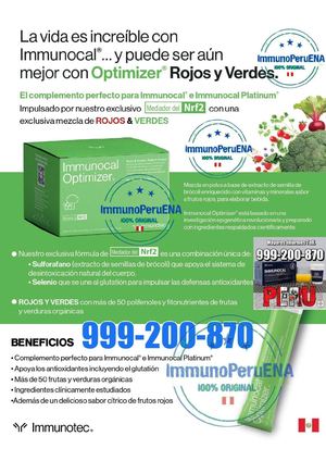 IMMUNOCAL OPTIMIZER VERDE PERU TELF 999200870