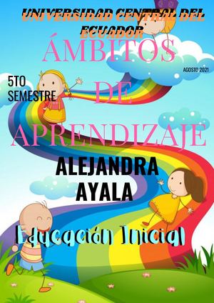 Revista de  con actividades en los ambitos Inicial 2