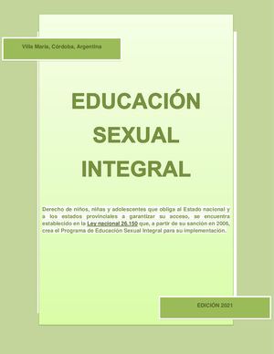 ESI - Educación Sexual Integral