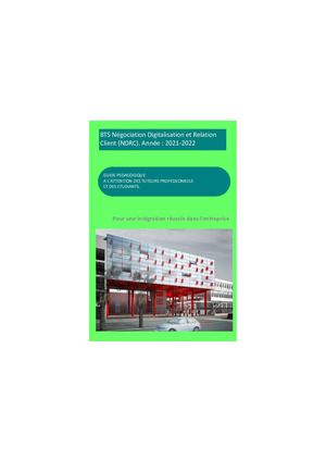 Lycee Albert Camus Livret Stage Bts Nrc