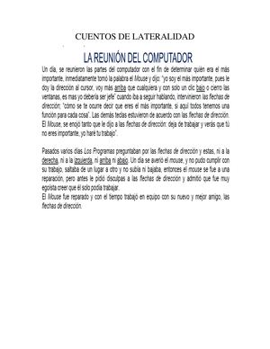 Cuentos De Lateralidad, El Cuento Del Computador