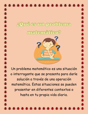 Qué Es Un Problema Matemático