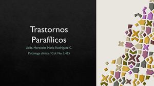 Trastornos Parafílicos