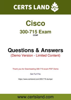 Latest 300-715 Exam Format