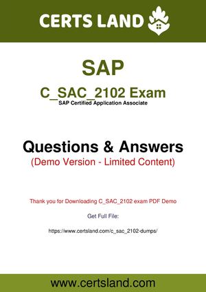 Reliable C-SAC-2102 Test Blueprint