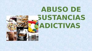 Abuso de sustancias Adictivas