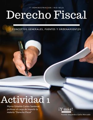 Derecho Fiscal