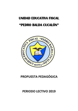 Propuesta Pedagogica