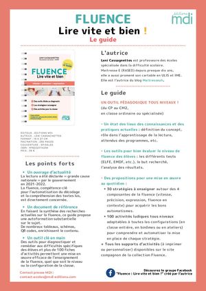 CP - Fluence - Le Guide