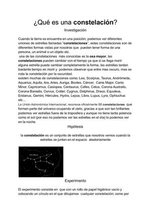 ¿Qué Es Una Constelación