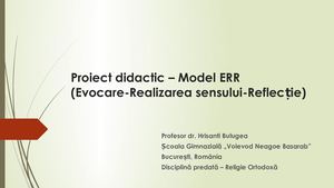 Proiect Didactic - Hrisanti Bulugea