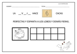 1,2,3 Cacas, Oveja, Caballo, Canguro, Camello ,Elefante