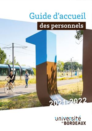 Guide d'accueil des nouveaux personnels 2021-2022