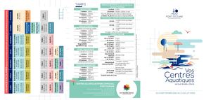 Plaquette Piscine Rentree Lucon 2021