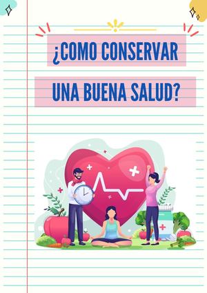 ¿Como Conservar Una Buena Salud (1)