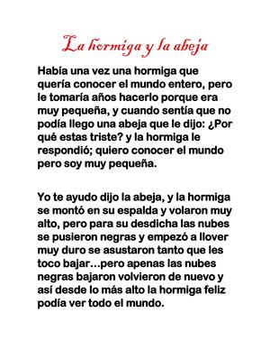 La Hormiga Y La Abeja