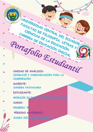Portafolio Estudiantil de Lenguaje y Comunicación para la Comprensión