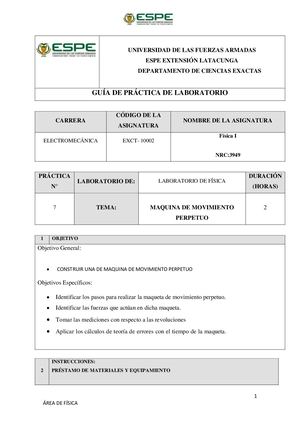 Informe Maquina Movimiento Perpetuo