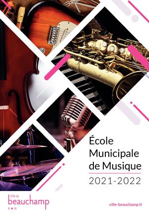Plaquette de l'école de musique 2021-2022