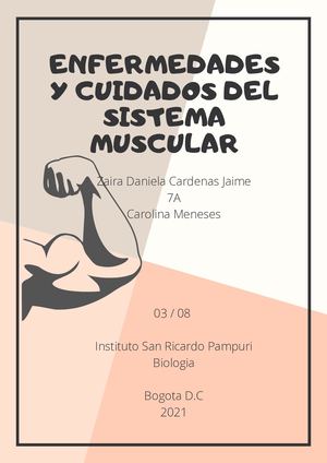 Enfermedades Y Cuidados Del Sistema Muscular