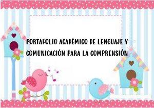 Portafolio De Lenguaje Y Comunicación Para La Comprensión