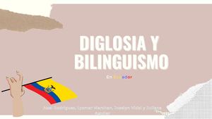 Diglosia Y Bilinguismo