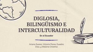 Diglosia, Bilingüismo E Interculturalidad En El Ecuador